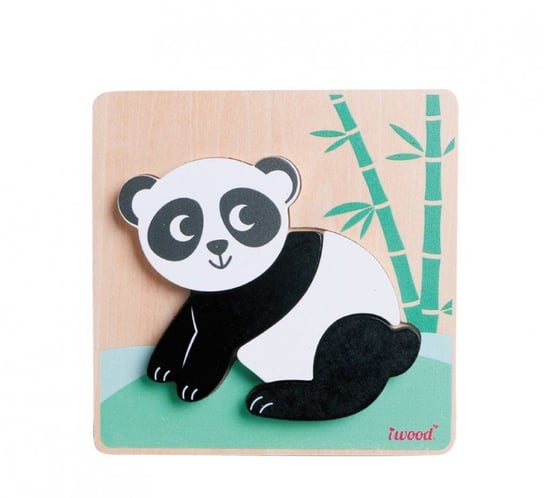 iWood, układanka drewniana zwierzątka Panda IWOOD
