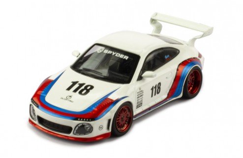 Ixo Models Porsche Old & New 997 #118 White Blue  1:43 Moc321 IXO