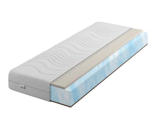 IZER Materac piankowy Silver Aqua + Lateks + Kokos  90x200 20cm | H2/H4 | Materac dwustronny | Izer