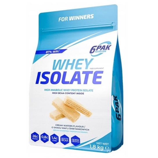 Izolat 6PAK Whey Isolate 1800g Wafle Kremowe 6PAK NUTRITION