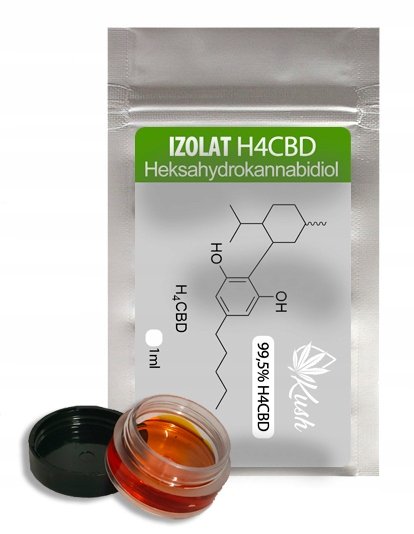 IZOLAT H4CBD 99,5% | 995mg | Czysty Heksahydrokannabidiol | THC free | 1ml Kush CBD
