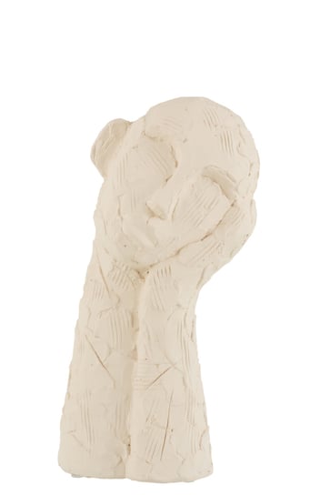 J-Line, Rzeźba figurka Leaning, 29 cm, Biały J-Line