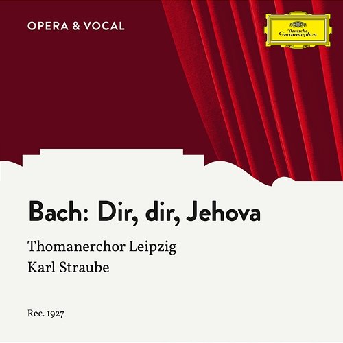 J.S. Bach: Dir, dir, Jehova will ich singen BWV 452 Thomanerchor Leipzig, Helmut Walcha, Karl Straube