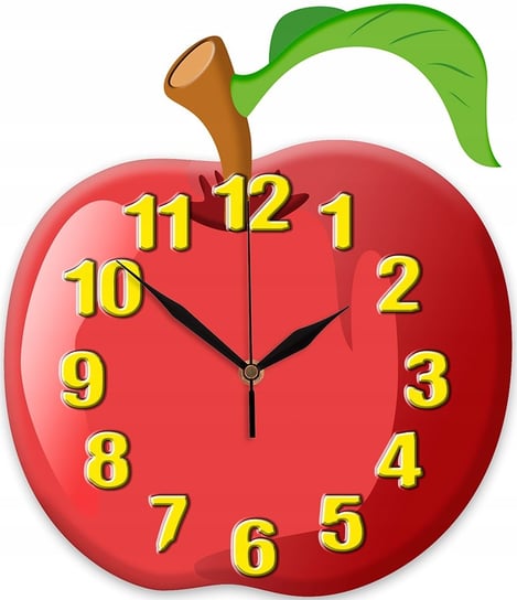 Jabłko Czerwone Zegar Ścienny Dla Dzieci / Epokoik Inna marka