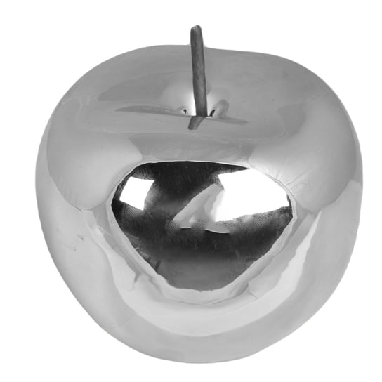 Jabłko Srebrne Figurka Ceramiczna 8 Cm Do Stroika Aleja Kwiatowa