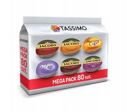 Jacbos, Kapsułki do Tassimo Jacobs Megapack, 80 szt. Jacobs