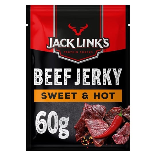 Jack Link`s Protein Snacks Beef Jerky Sweet & Hot Beef Suszona wołowina słodko-ostra 60g Inna marka