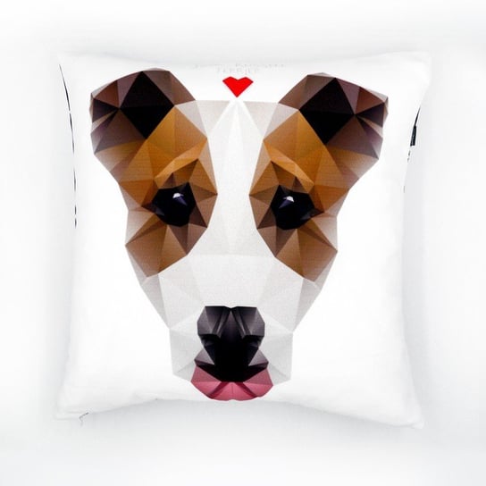 Jack Russell Terrier Poduszka Pies, Geometric Dog Psiakrew Psiakrew