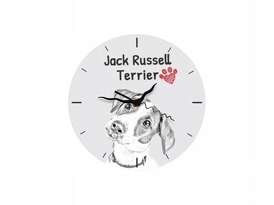 Jack Russell Terrier stojący Zegar z płyty MDF Inna marka