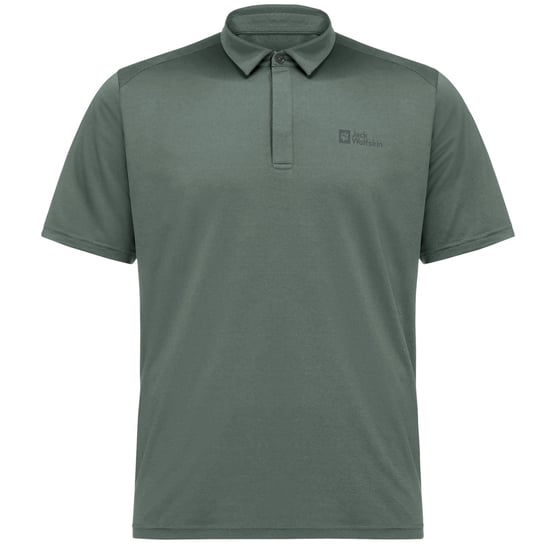 Jack Wolfskin Delfami Polo Shirt 1809801-4311, Mężczyzna, Koszulka polo, Zielony Jack Wolfskin