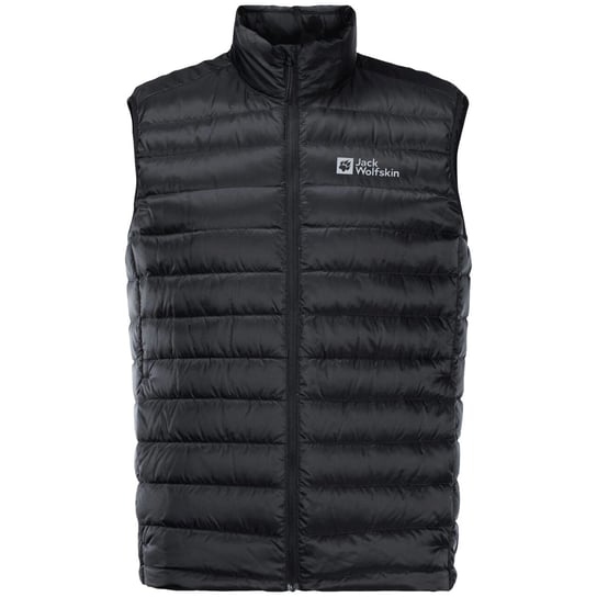 Jack Wolfskin Pack & Go Down Vest M 1207011-6000, Mężczyzna, Bezrękawnik, Czarny Jack Wolfskin