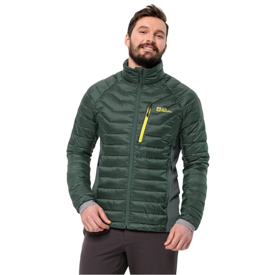 Jack Wolfskin Routeburn Pro Ins Jacket 1206862-T0138, Mężczyzna, Kurtka, Zielony Jack Wolfskin