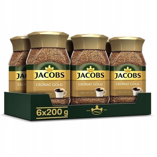 Jacobs Cronat Gold Kawa rozpuszczalna 200 g x 6 sztuk Jacobs
