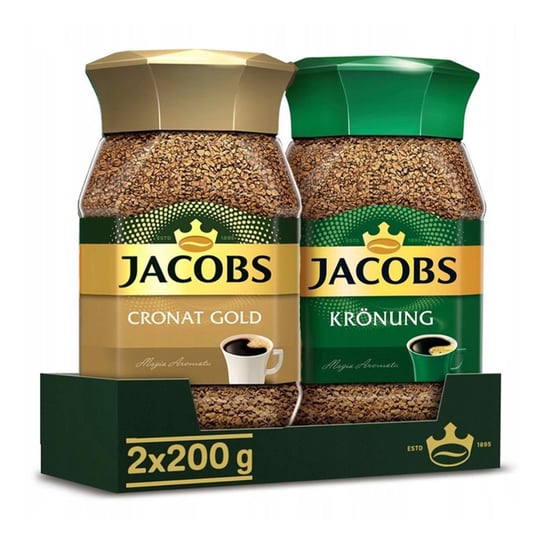 Jacobs Cronat Gold & Krönung Kawa rozpuszczalna 200 g x 2 sztuk Jacobs