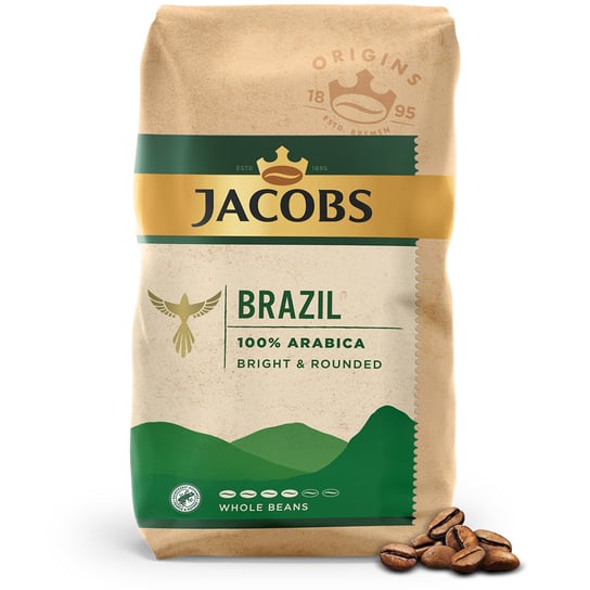Jacobs, kawa ziarnista Brazil Arabica, 1kg Jacobs
