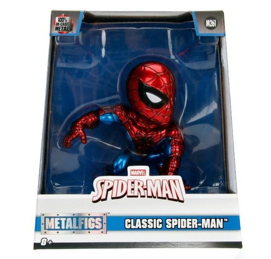 Jada, Spider-Man, Figurka kolekcjonerska, marvel klasyczny Spider-Man, 10 cm Jada