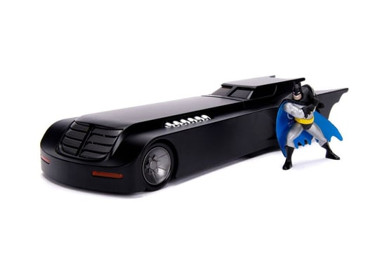Jada Toys, model samochodu Batman Animated Series Diecast 1/24 Batmobile (Wraz z figurką Batman) Jada
