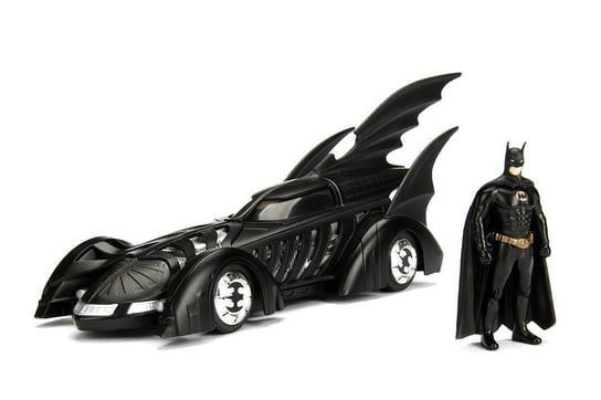 Jada Toys, model samochodu Batman Forever Diecast 1/24 1995 Batmobile (Wraz z figurką Batman) Jada