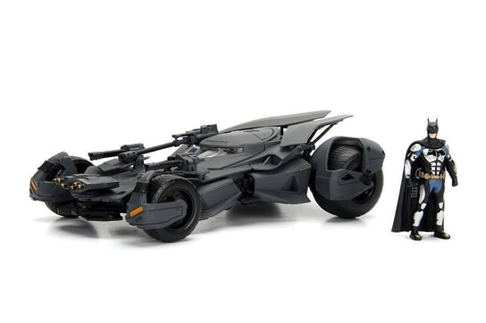 Jada Toys, model samochodu Justice League Diecast 1/24 2017 Batmobile (Wraz z figurką Batman) Jada