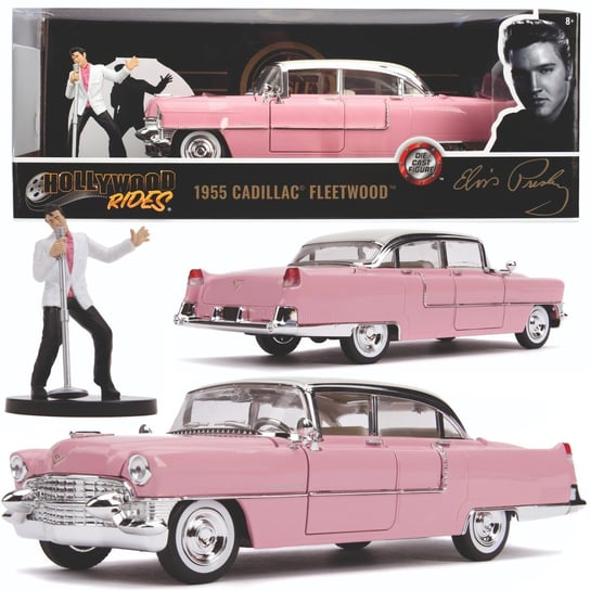 Jada Toys, samochód kolekcjonerski Cadillac 1955 Elvis Presley 1:24 Jada