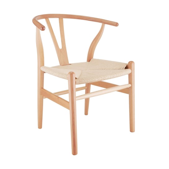 Jadalniane krzesło Bonbon naturalne rattanowo jesionowe do kuchni Step Into Design