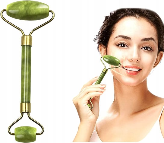 Jadeitowy masażer do twarzy roller wałek z jadeitu Jeroboam