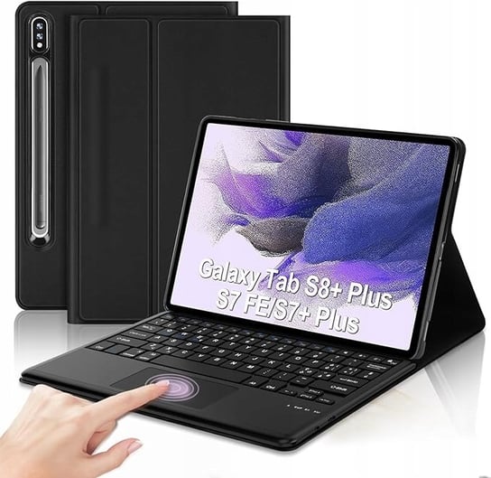 Jademall Etui Z Klawiaturą Bt Do Samsung Galaxy Tab S7+ S8+ 12,4" Qwerty It Inna marka