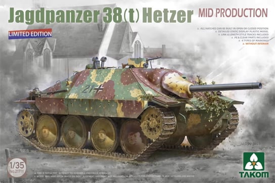 Jagdpanzer 38(t) Hetzer Mid Production 1:35 Takom 2171X Takom