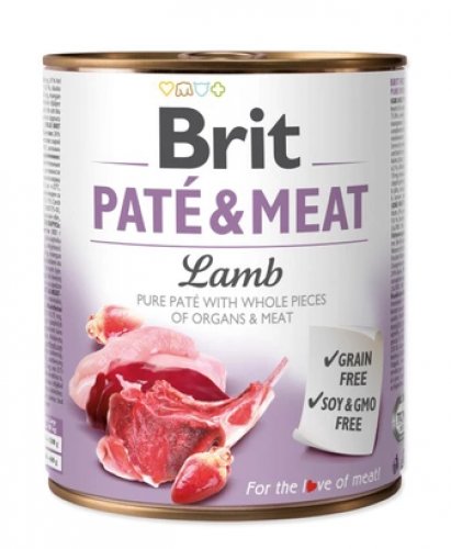 Jagnięcina BRIT Pate&Meat Lamb, 800 g Brit
