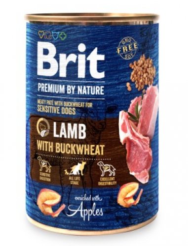 Jagnięcina BRIT Premium By Nature, 400 g Brit