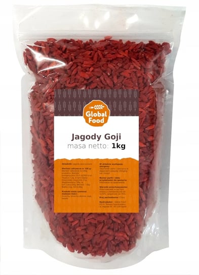 Jagody Goji Goja Owoce Suszone Global Food 1Kg 1000G Inny producent