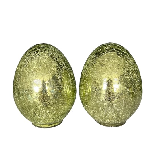 Jaja Wielkanocne Jajka Wielkanocne Szklane 2 Sztuki Zielone Inna marka