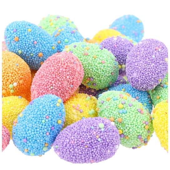 Jajeczka Styropianowe Kulki Mix Kolorów KR425 2x3cm 36szt Wielkanoc  Wielkanocne Inna marka