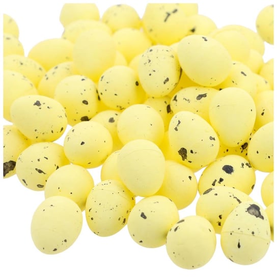 Jajka Styropianowe 100szt 1,5x1,8cm Żółte KR402E Wielkanoc  Wielkanocne Inna marka