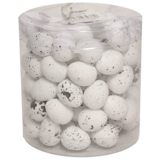 Jajka styropianowe nakrapiane, białe, 2 cm, 72 sztuk CreativeHobby