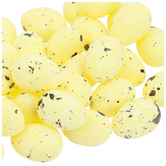 Jajka Styropianowe Żółty/Czerń 1,8x2,5cm KR410A Wielkanoc  Wielkanocne Inna marka