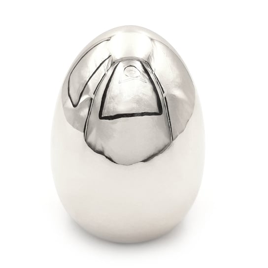 Jajko jajeczko ceramiczne Wielkanoc 8 cm srebrne Inny producent