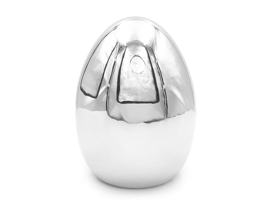Jajko wielkanocne, ceramiczne, srebrne, 16 cm Inna marka
