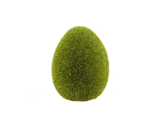 Jajko wielkanocne flokowane ciemnozielone - 9,7 cm - 1 szt. TG