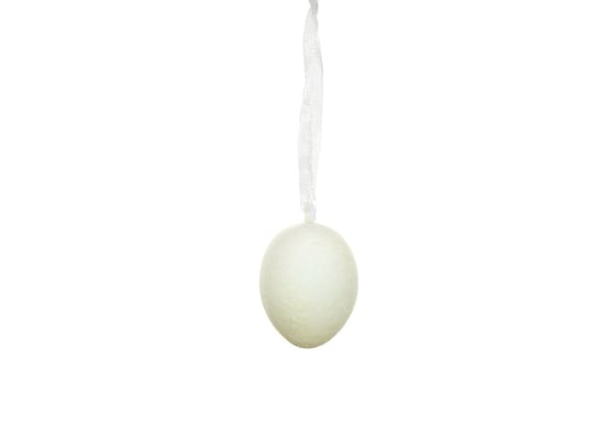 Jajko wielkanocne flokowane jasno żółte - 4 cm - 6 szt. TG