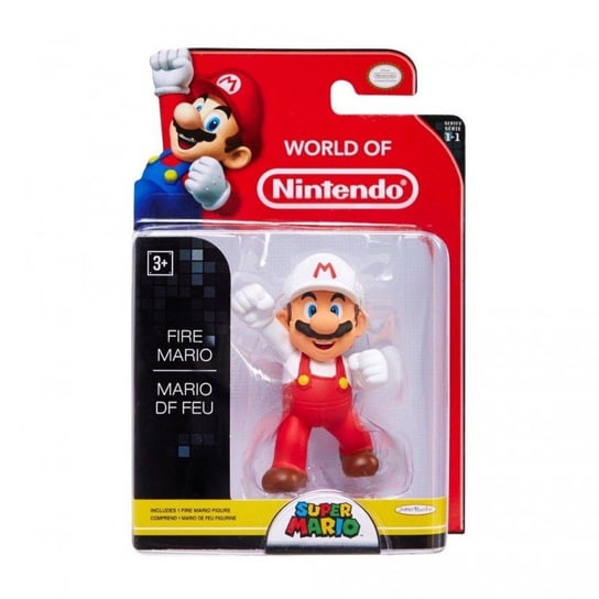 Jakks Pacyfic, Nintendo, Figurka kolekcjonerska, W1 Fire Mario, 78279 Jakks Pacific