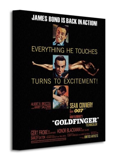 James Bond Goldfinger Excitement - obraz na płótnie James Bond