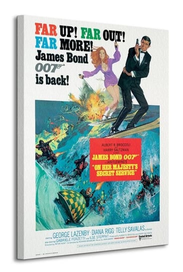 James Bond On Her Majesty's Secret Service - obraz na płótnie James Bond
