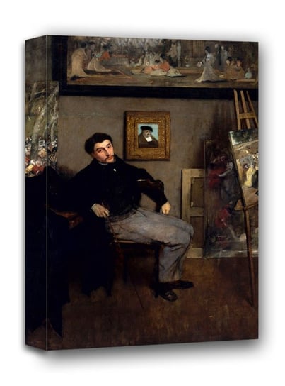 James Jacques Joseph Tissot, Edgar Degas - obraz na płótnie 50x70 cm Galeria Plakatu