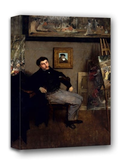 James Jacques Joseph Tissot, Edgar Degas - obraz na płótnie 60x90 cm Galeria Plakatu