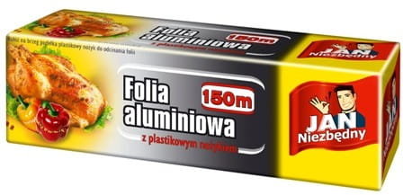 JAN NIEZBĘDNY - Folia Aluminiowa -  Pudełko Z Nożykiem  - 150M Inny producent