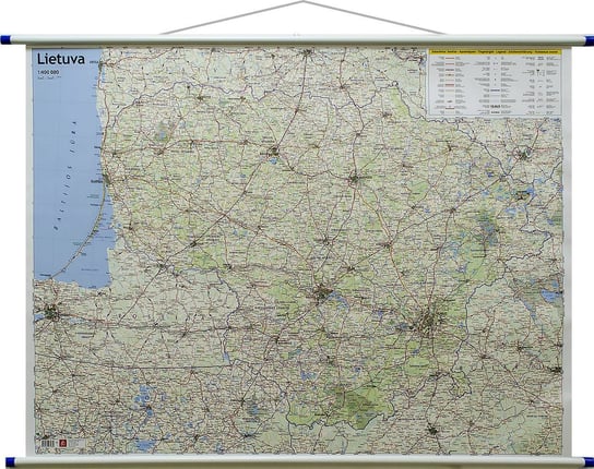 Jana Seta, mapa ścienna drogowa  Litwa, 1:400 000 Freytag&Berndt