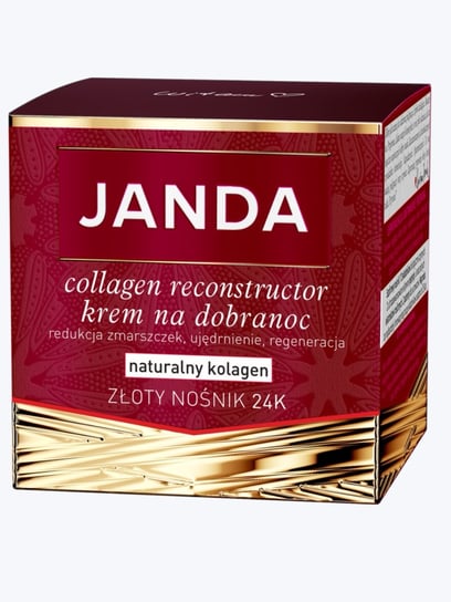 Janda Collagen Reconstuctor, Krem Przeciwstarzeniowy Do Twarzy Na Noc, 50 Ml Janda