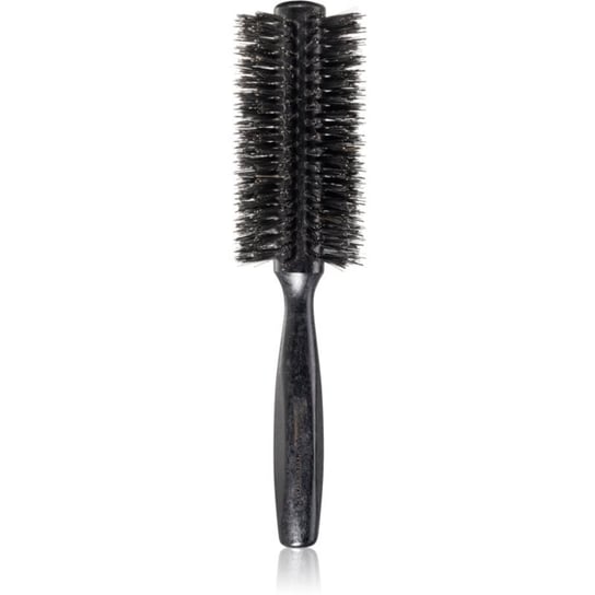 Janeke Black Line Tumbled Wood Hairbrush Ø 55mm okrągła szczotka do włosów z nylonowymi włóknami i włosiem dzika JANEKE