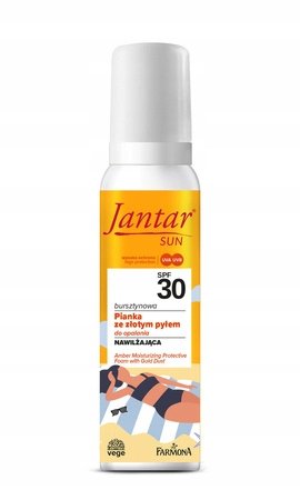 Jantar, Pianka osłona przeciwsłoneczna UV SPF 30, 150ml Jantar
